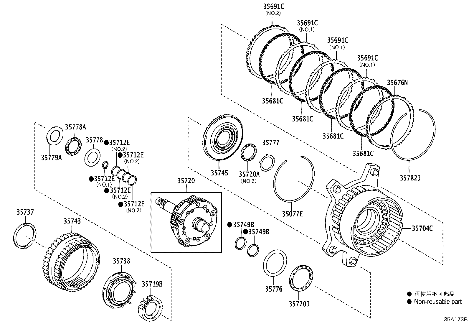 35704-06020 GEAR SUB-ASSY, COUNTER DRIVE product image