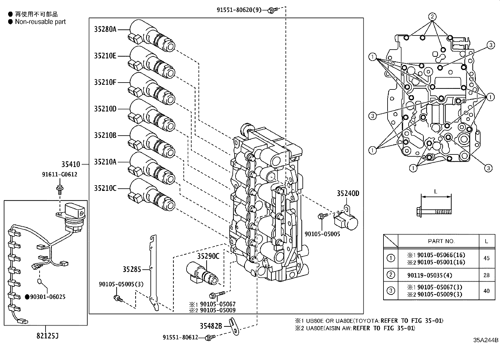 Toyota 35410-48090 BODY ASSY, TRANSMISSION VALVE