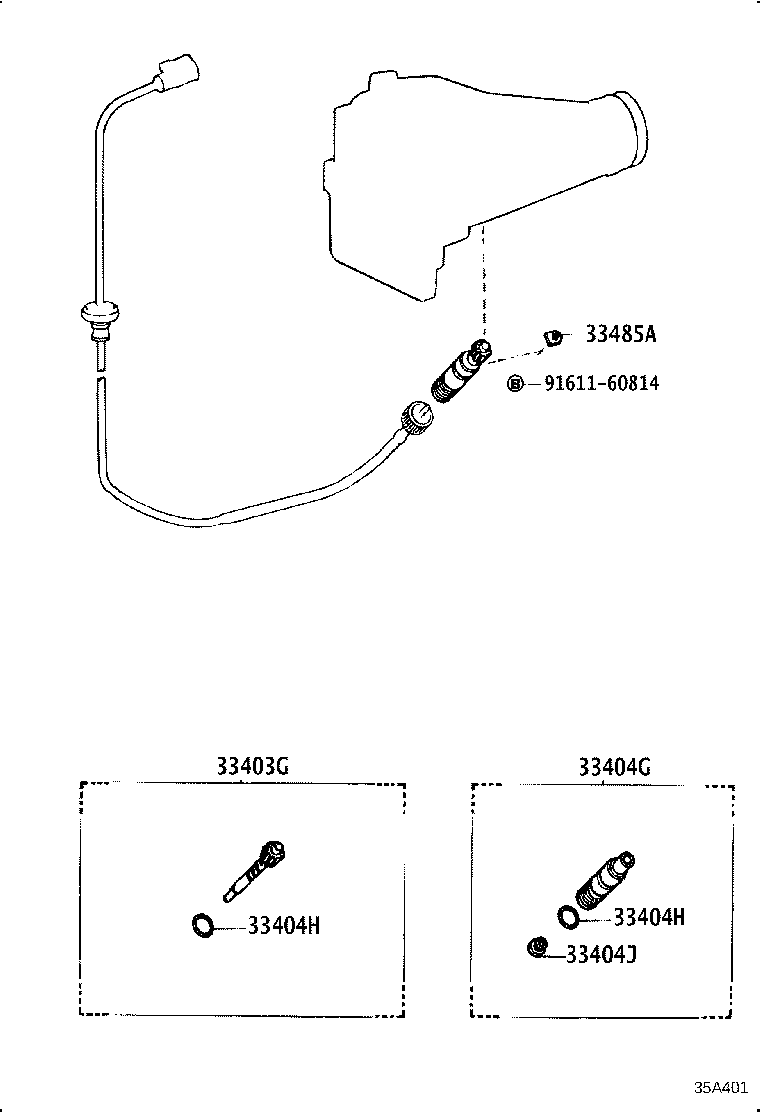 33482-39186 GEAR SUB-ASSY, SPEEDOMETER DRIVEN (ATM) product image