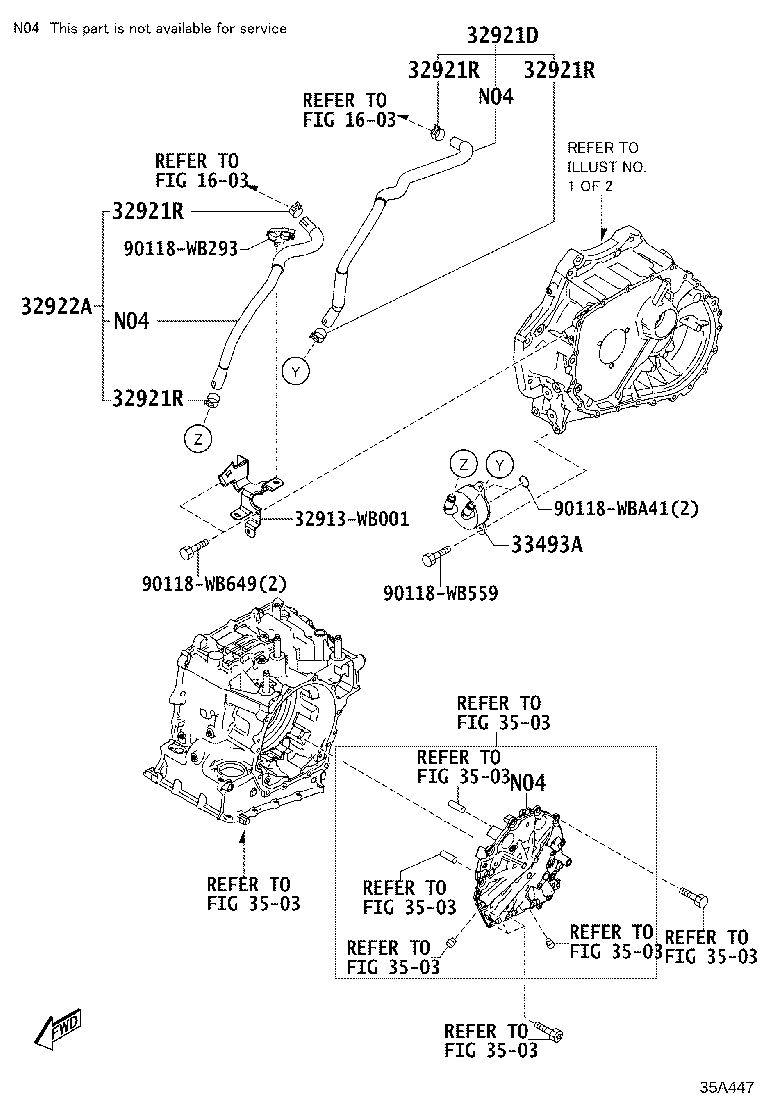 16264-WB002 HOSE(FOR OIL COOLER INLET) product image