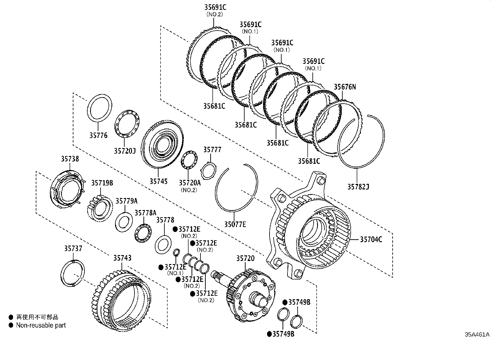 Toyota 35706-0E020 GEAR SUB ASSY, PLANETARY SUN