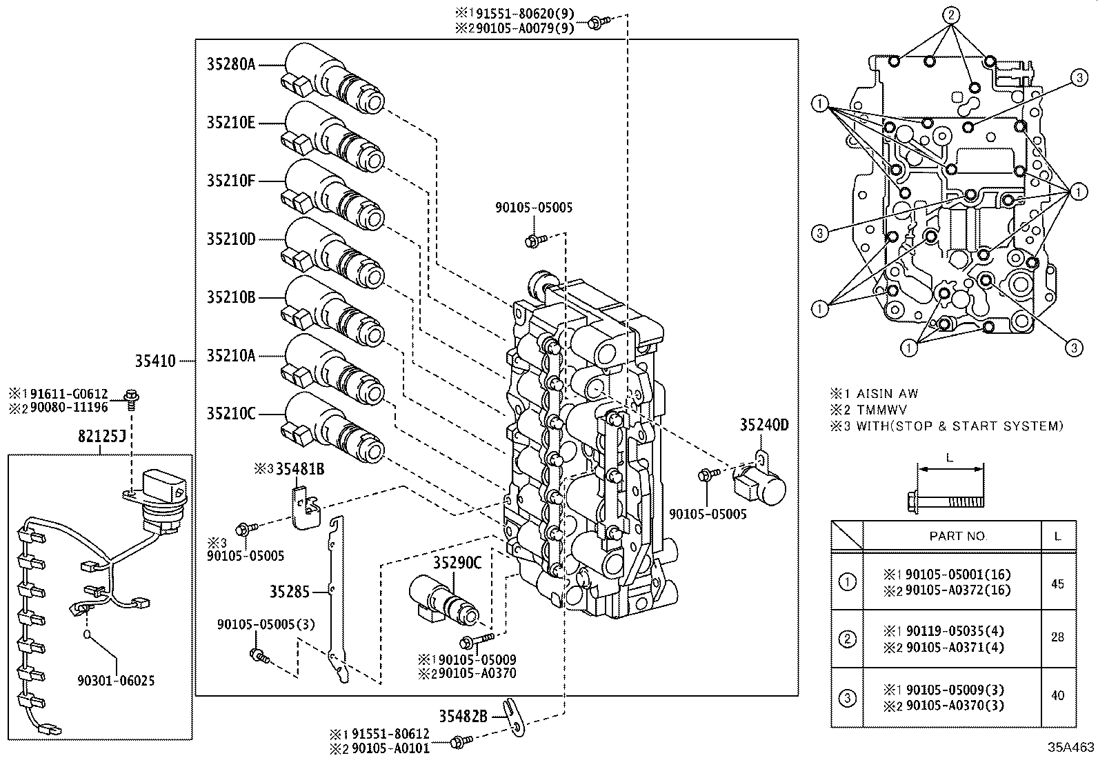 35410-0E010 BODY ASSY, TRANSMISSION VALVE product image