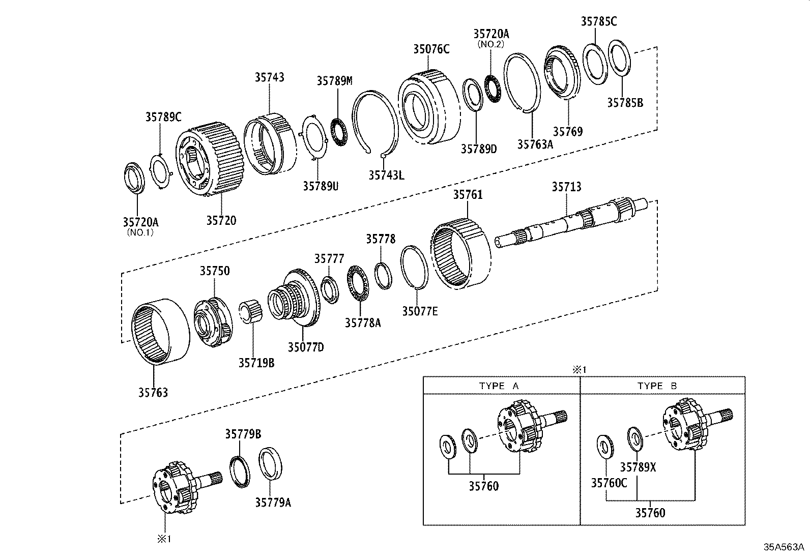 Toyota 35760-0K120 GEAR ASSY, REAR PLANETARY