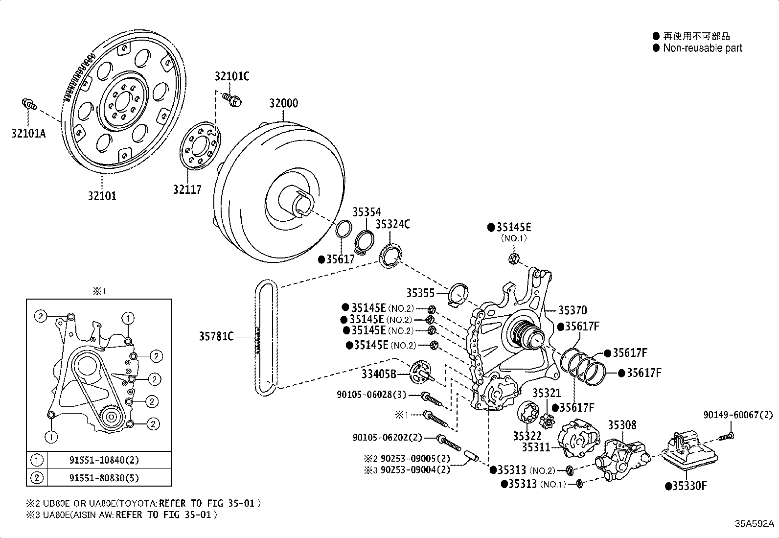 Toyota 35324-48030 SPROCKET, TRANSMISSION OIL PUMP DRIVE