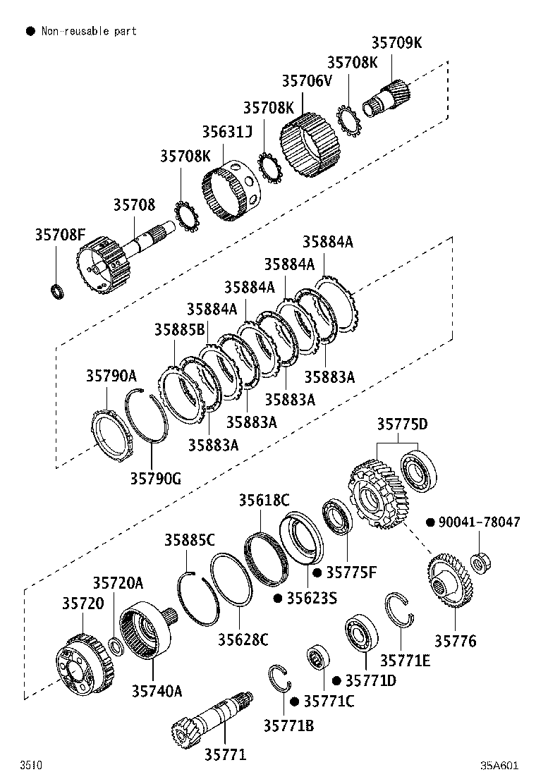 35771-97204 SHAFT, OUTPUT product image