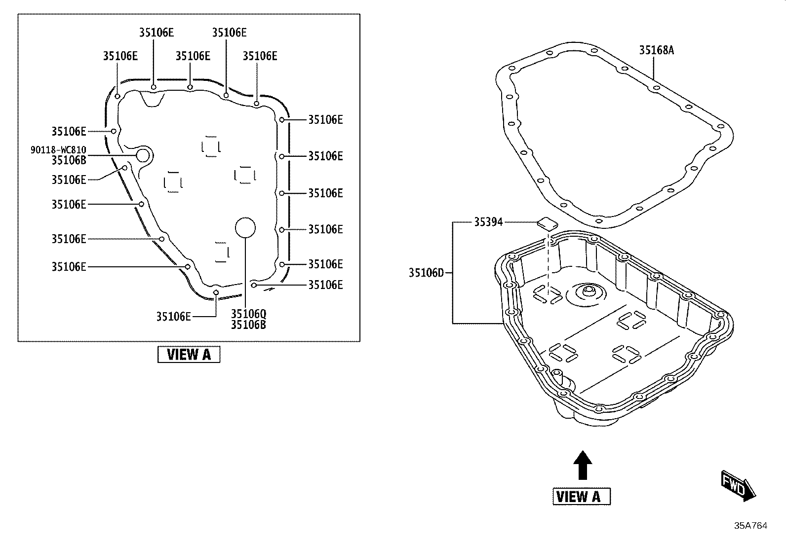 35013-WC003 TUBE SUB-ASSY, TRANSMISSION OIL FILLER product image