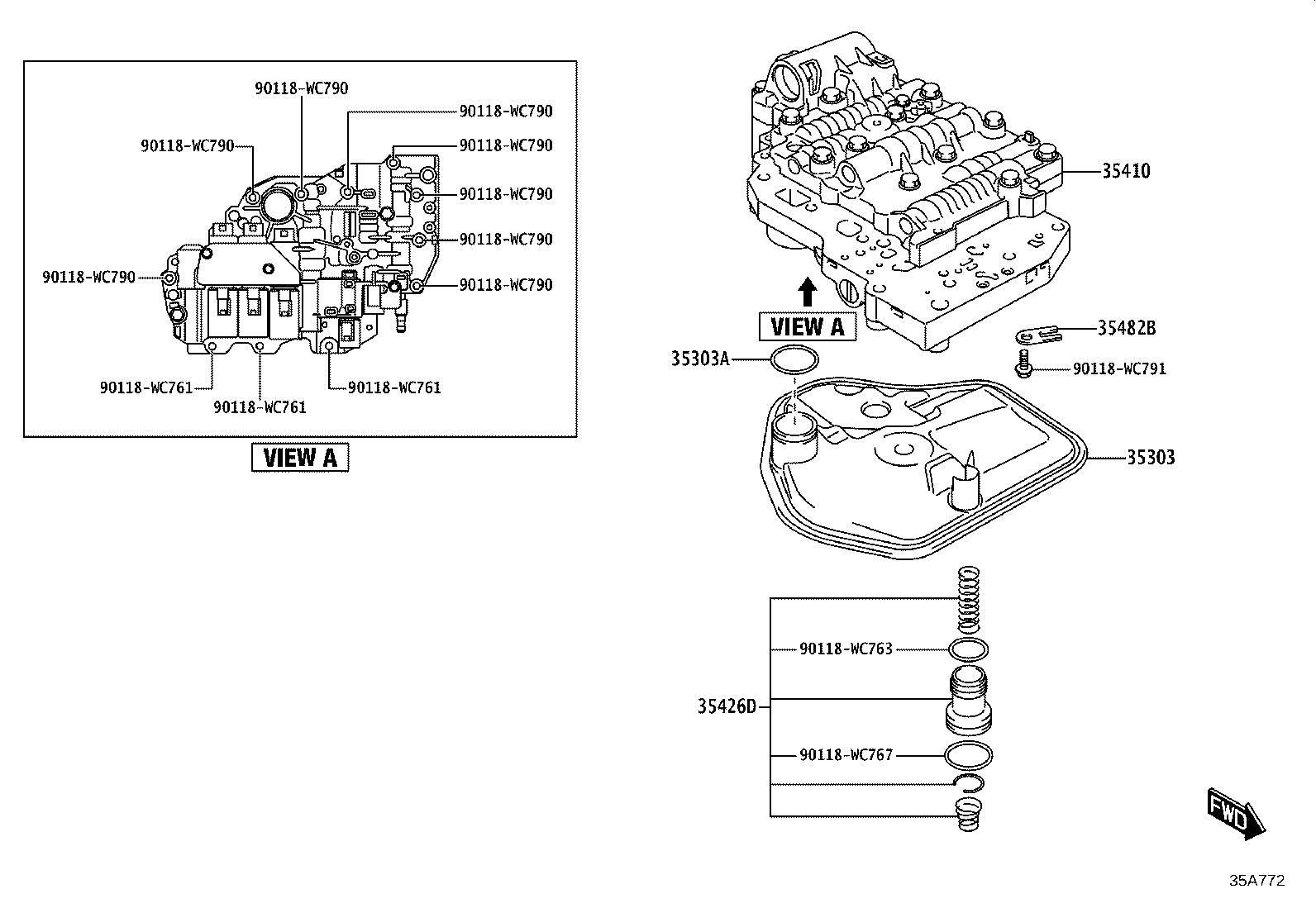 35303-WC002 STRAINER SUB-ASSY, OIL product image
