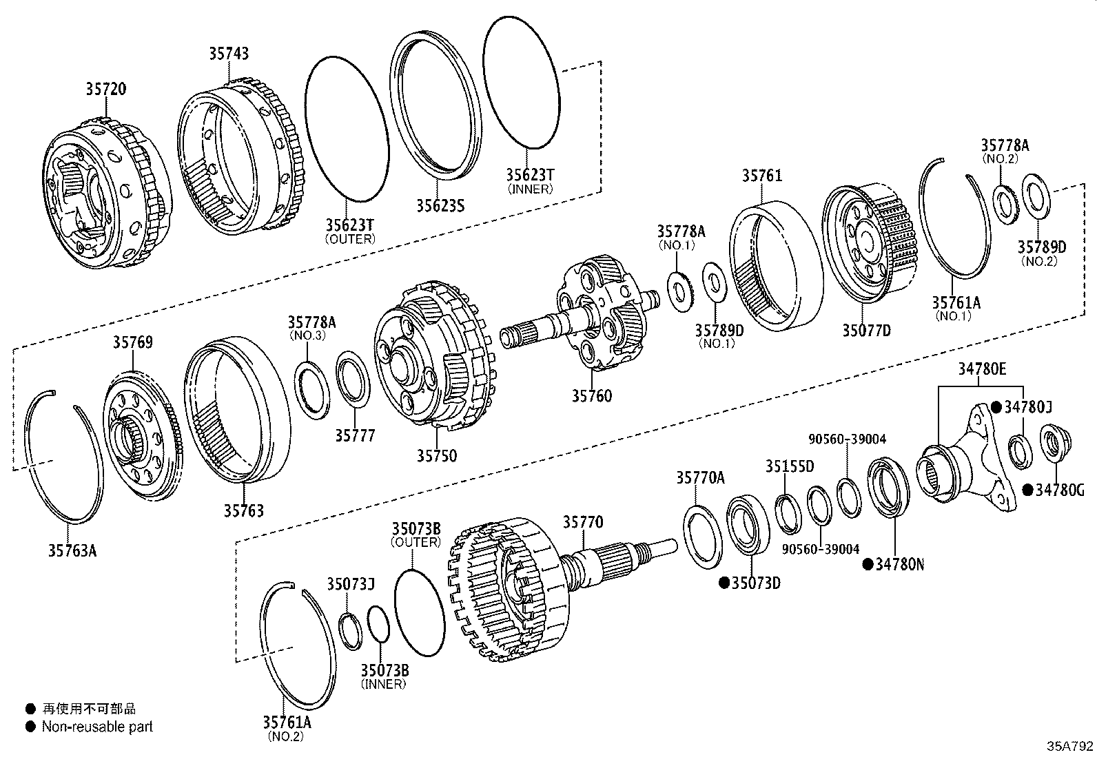 35750-11020 GEAR ASSY, CENTER PLANETARY product image