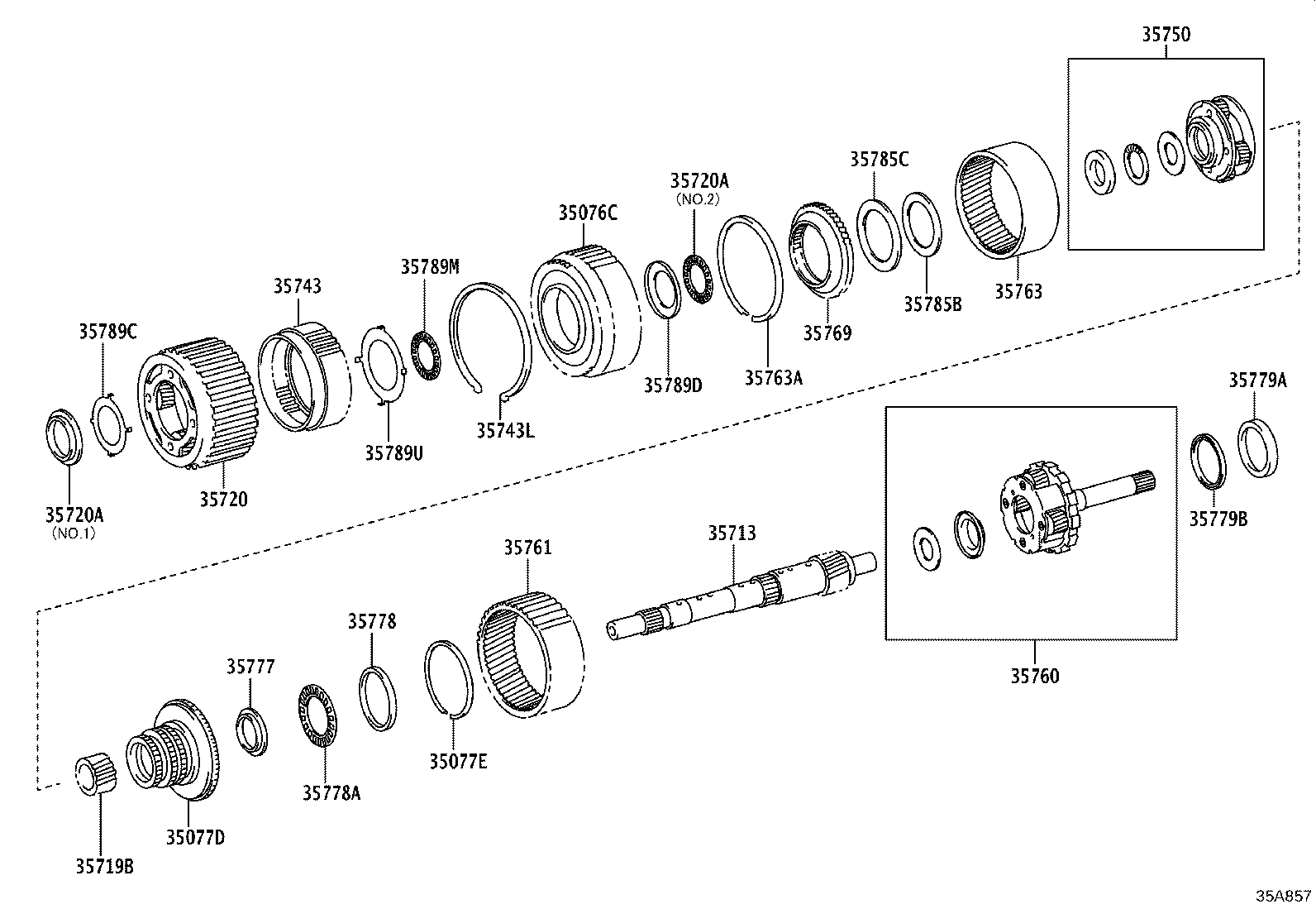 35760-60160 GEAR ASSY, REAR PLANETARY product image