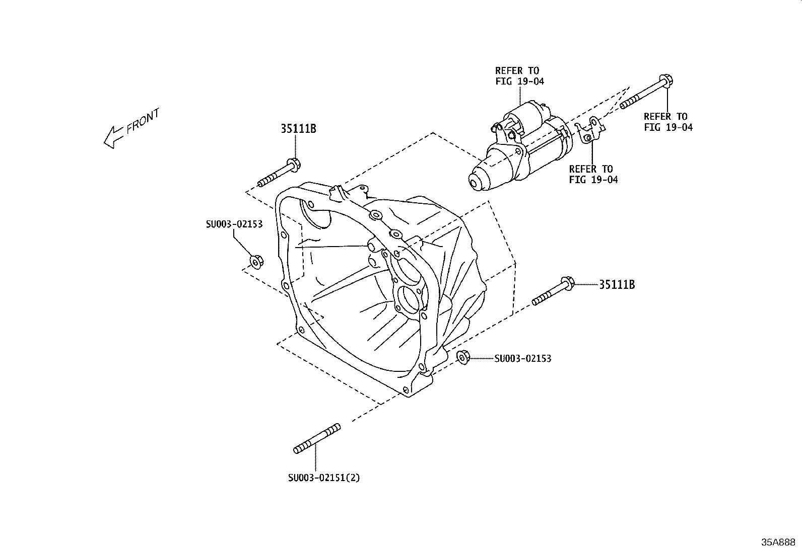 SU003-10668 HOUSING, AUTOMATIC TRANSMISSION product image