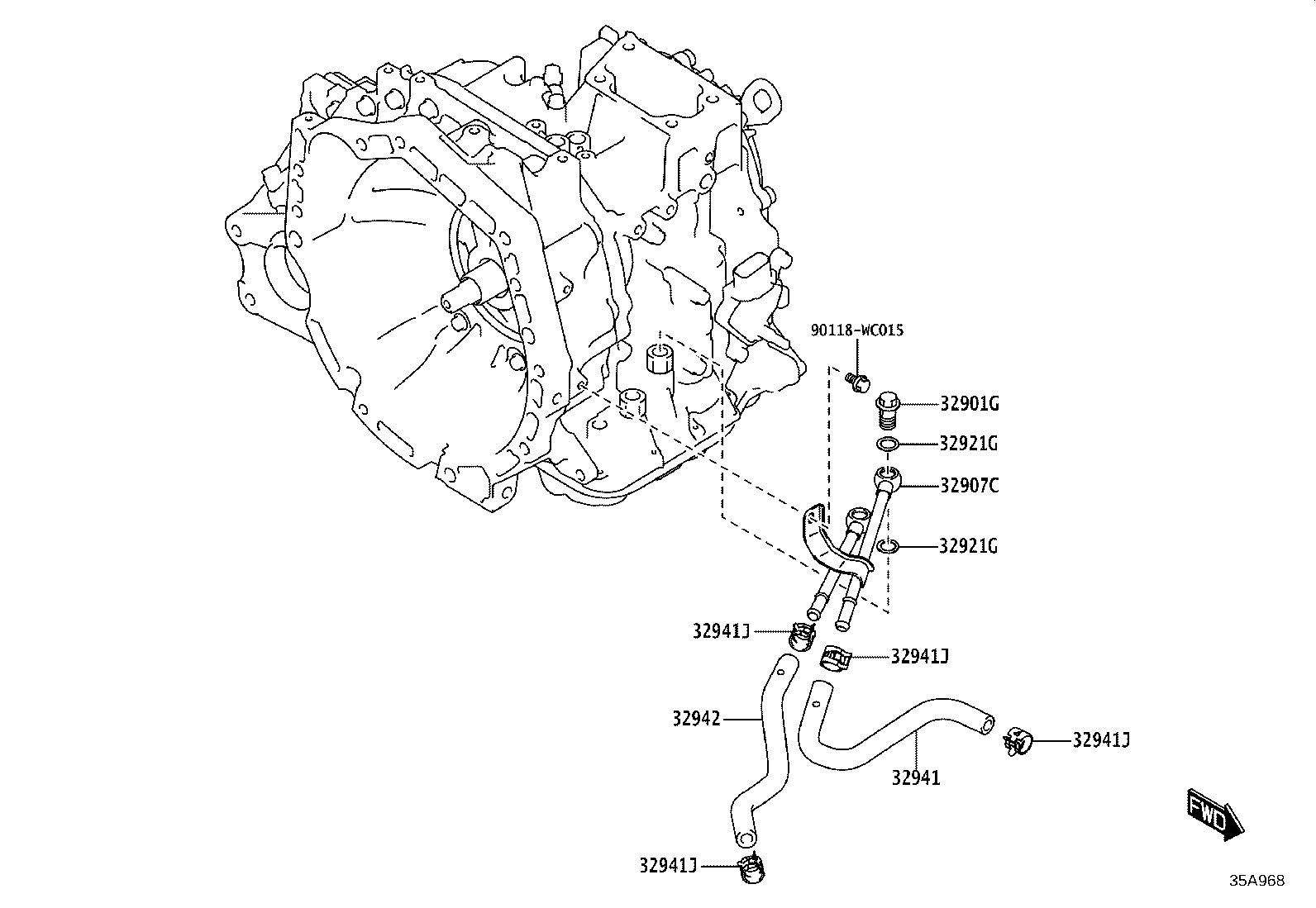 90118-WC687 CLIP, NO.1(FOR OIL COOLER HOSE) product image