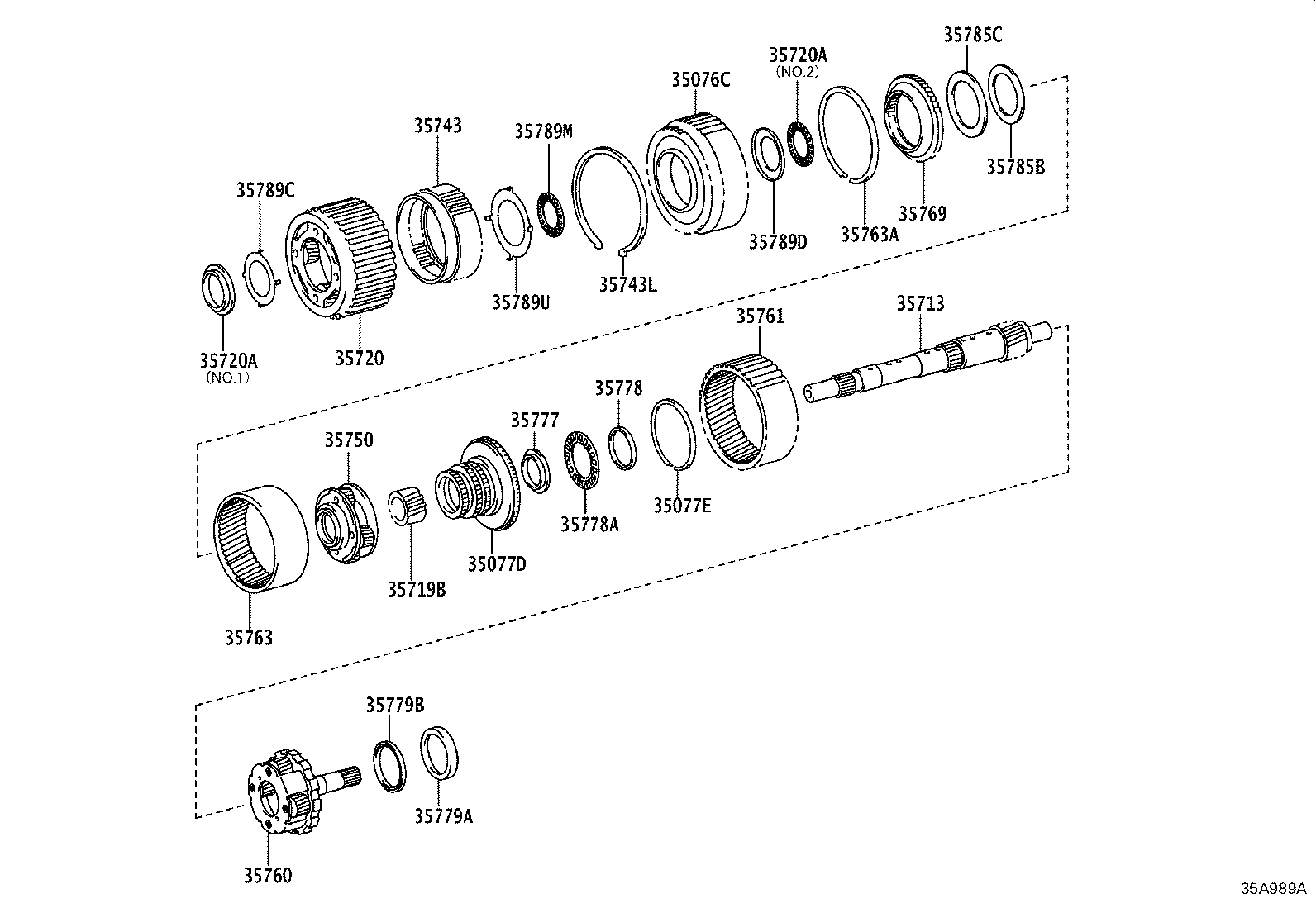 35760-25030 GEAR ASSY, REAR PLANETARY product image