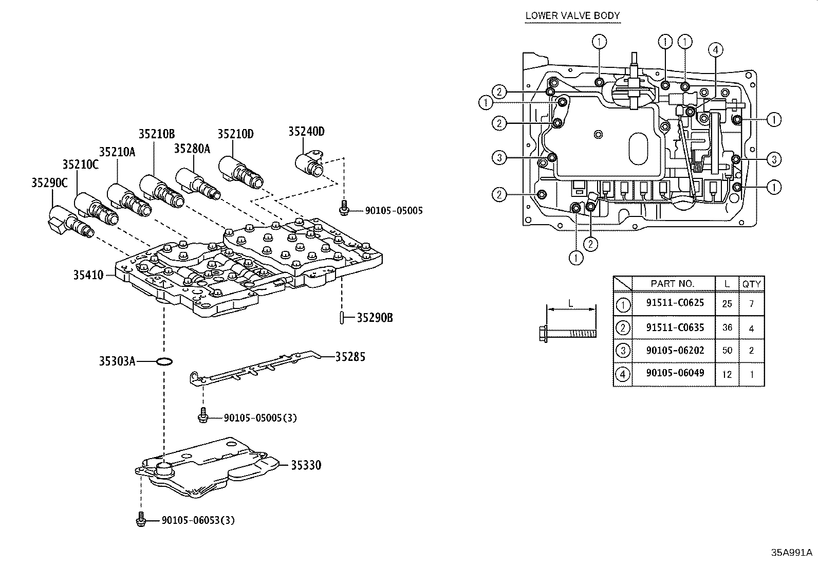 35410-60701 BODY ASSY, TRANSMISSION VALVE product image