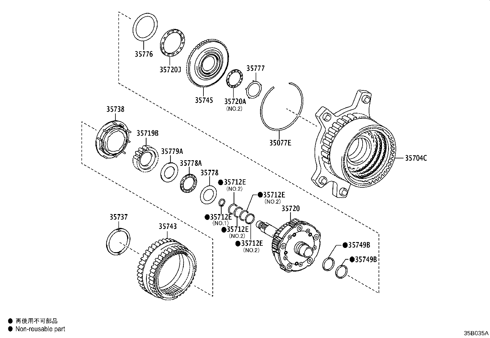 35704-42011 GEAR SUB-ASSY, COUNTER DRIVE product image