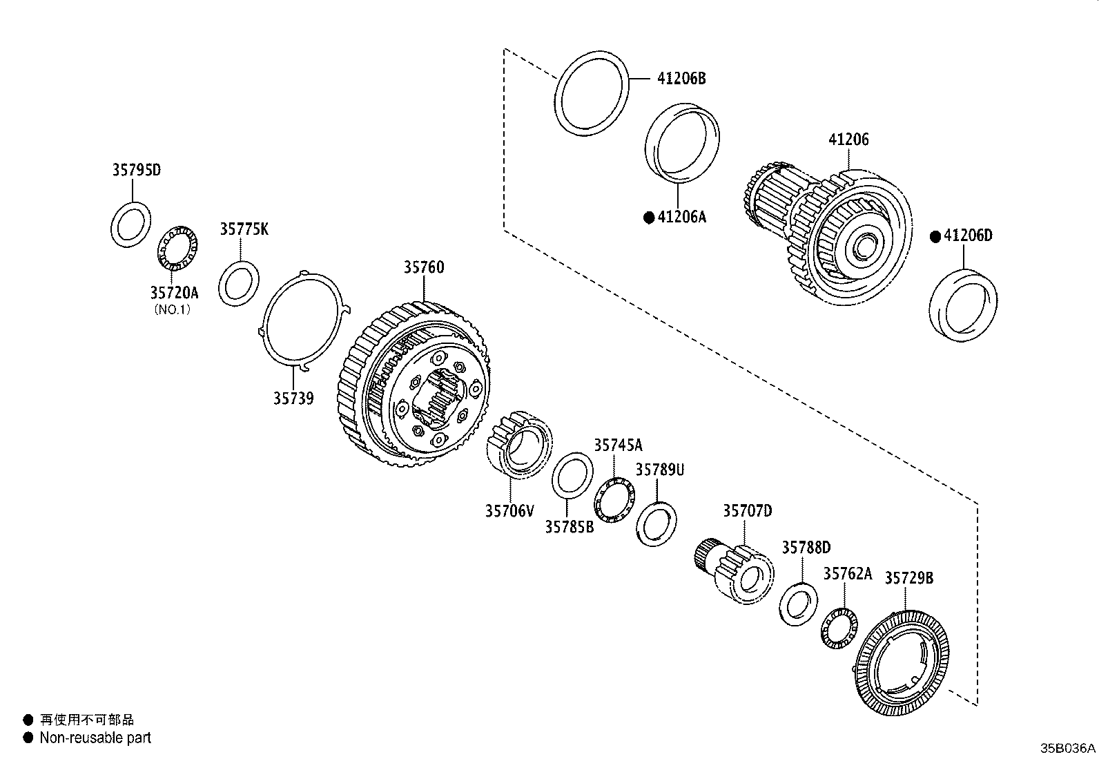 35704-42011 GEAR SUB-ASSY, COUNTER DRIVE product image