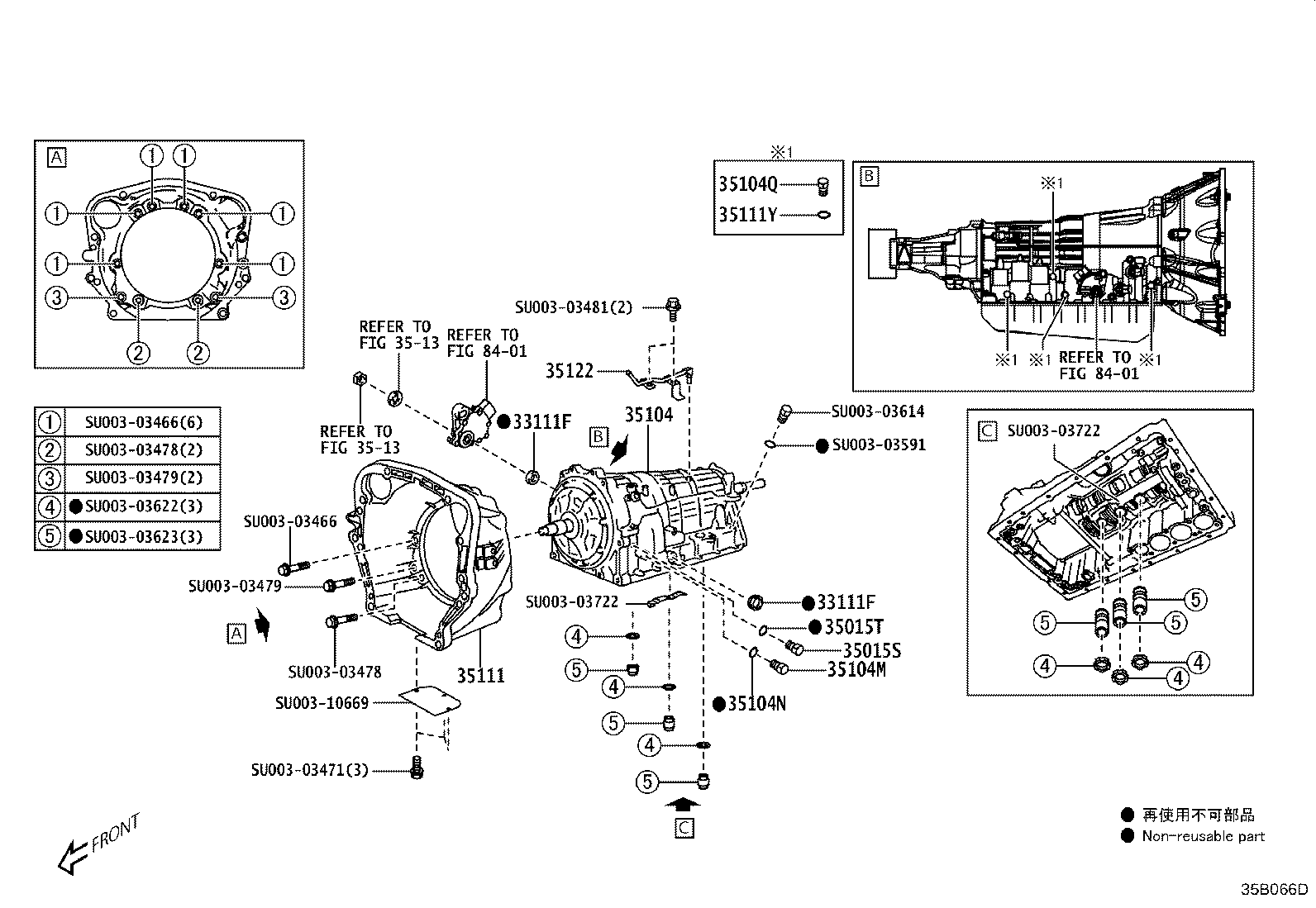 Toyota SU003-10668 HOUSING, AUTOMATIC TRANSMISSION