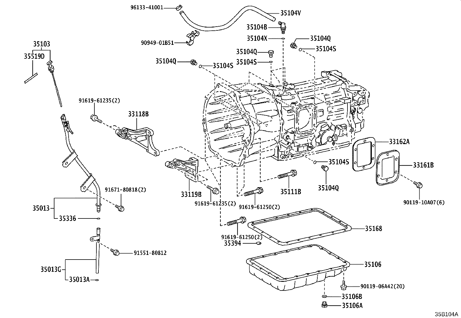 35103-36120 GAGE SUB-ASSY, TRANSMISSION OIL LEVEL product image