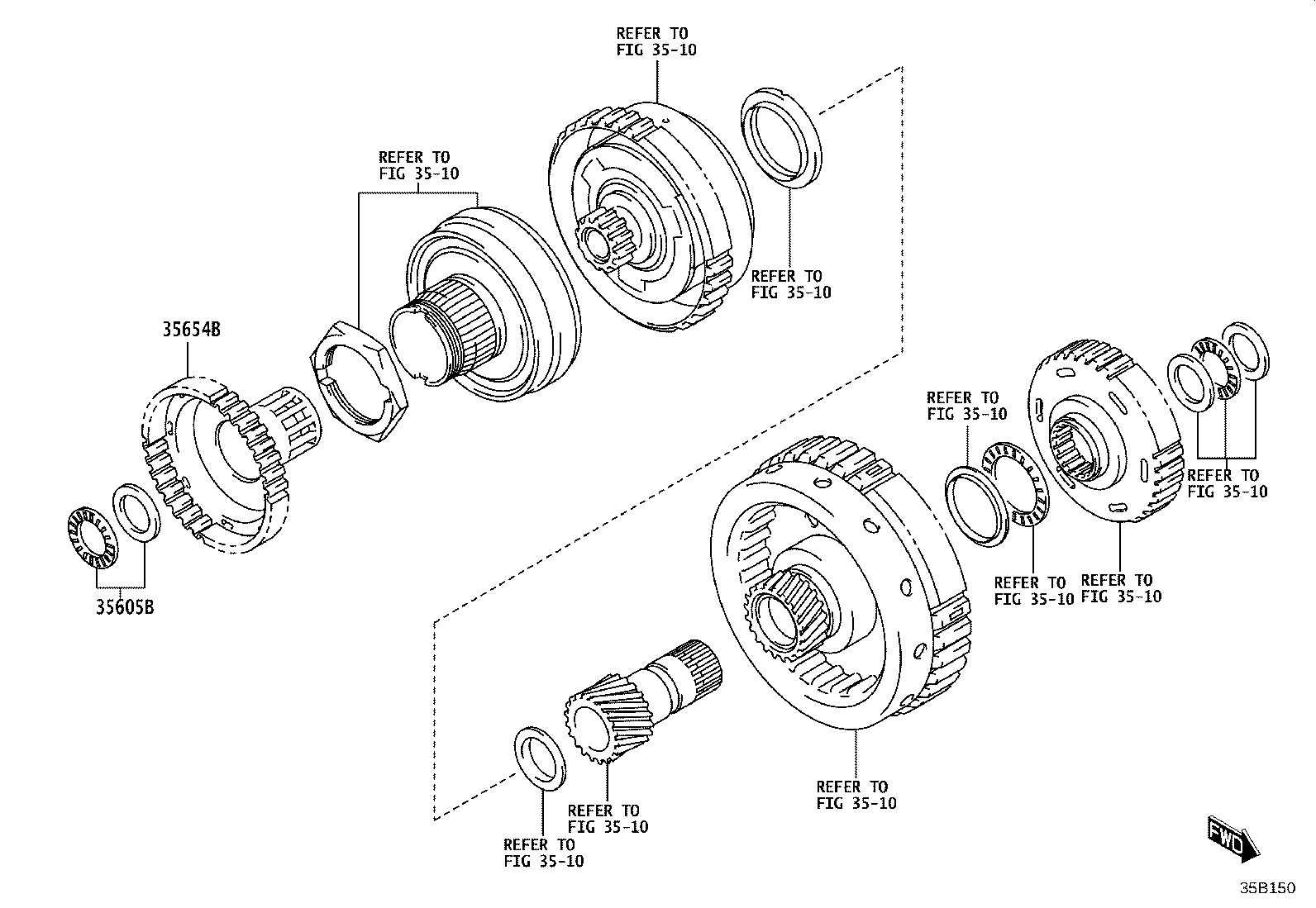 35650-WC002 CLUTCH ASSY, REAR MULTIPLE DISC product image
