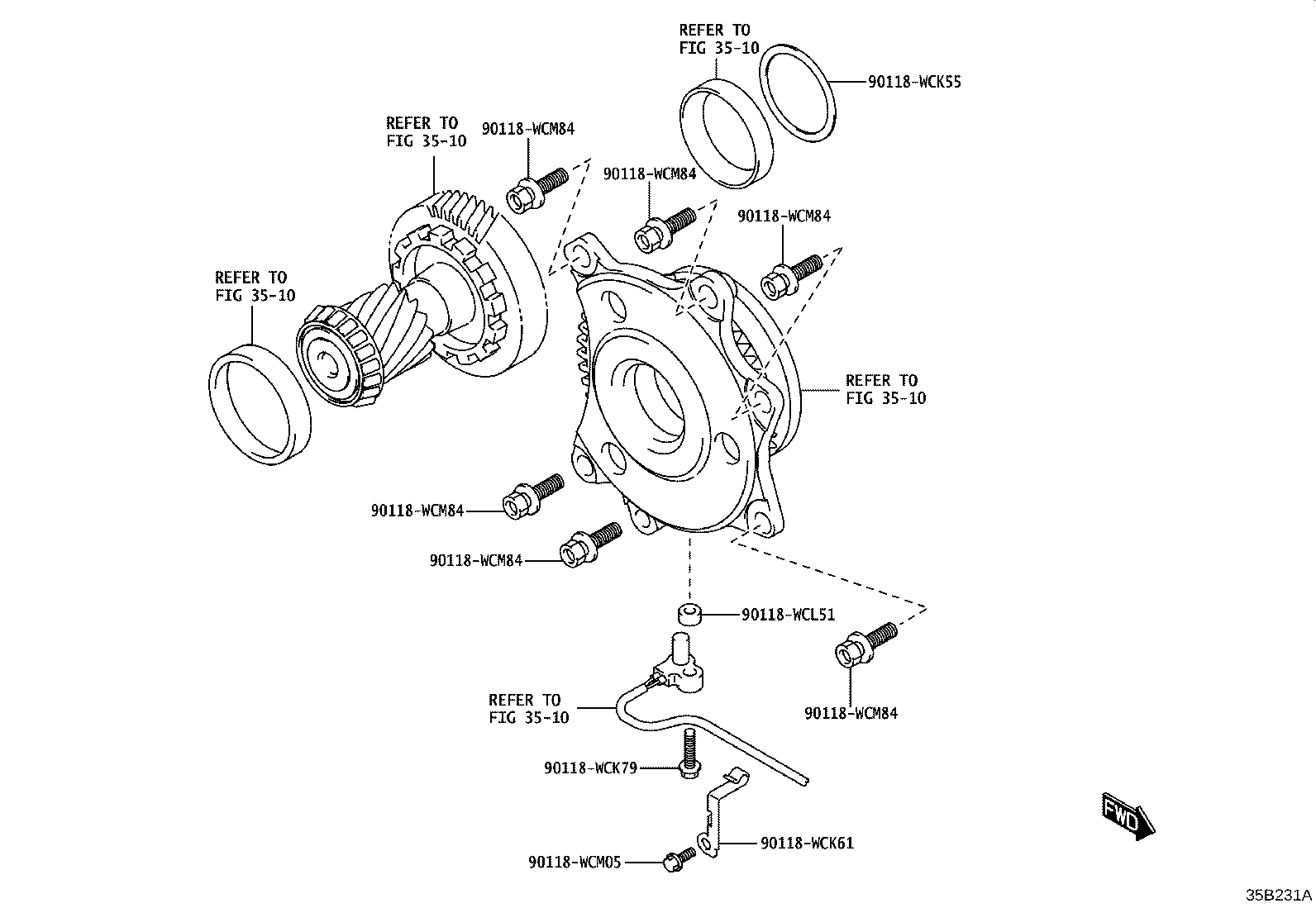 35069-WC001 PISTON, 1ST & REVERSE BRAKE, NO.2 product image