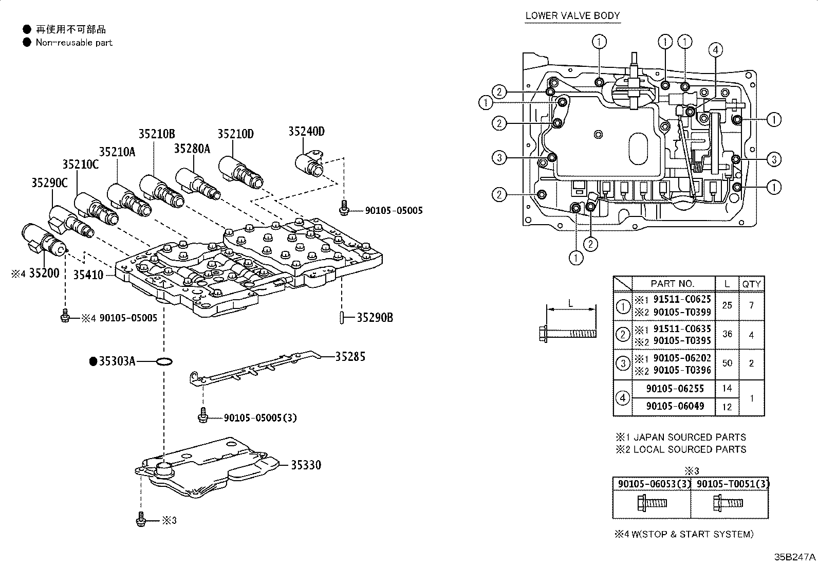 Toyota 35410-71103 BODY ASSY, TRANSMISSION VALVE