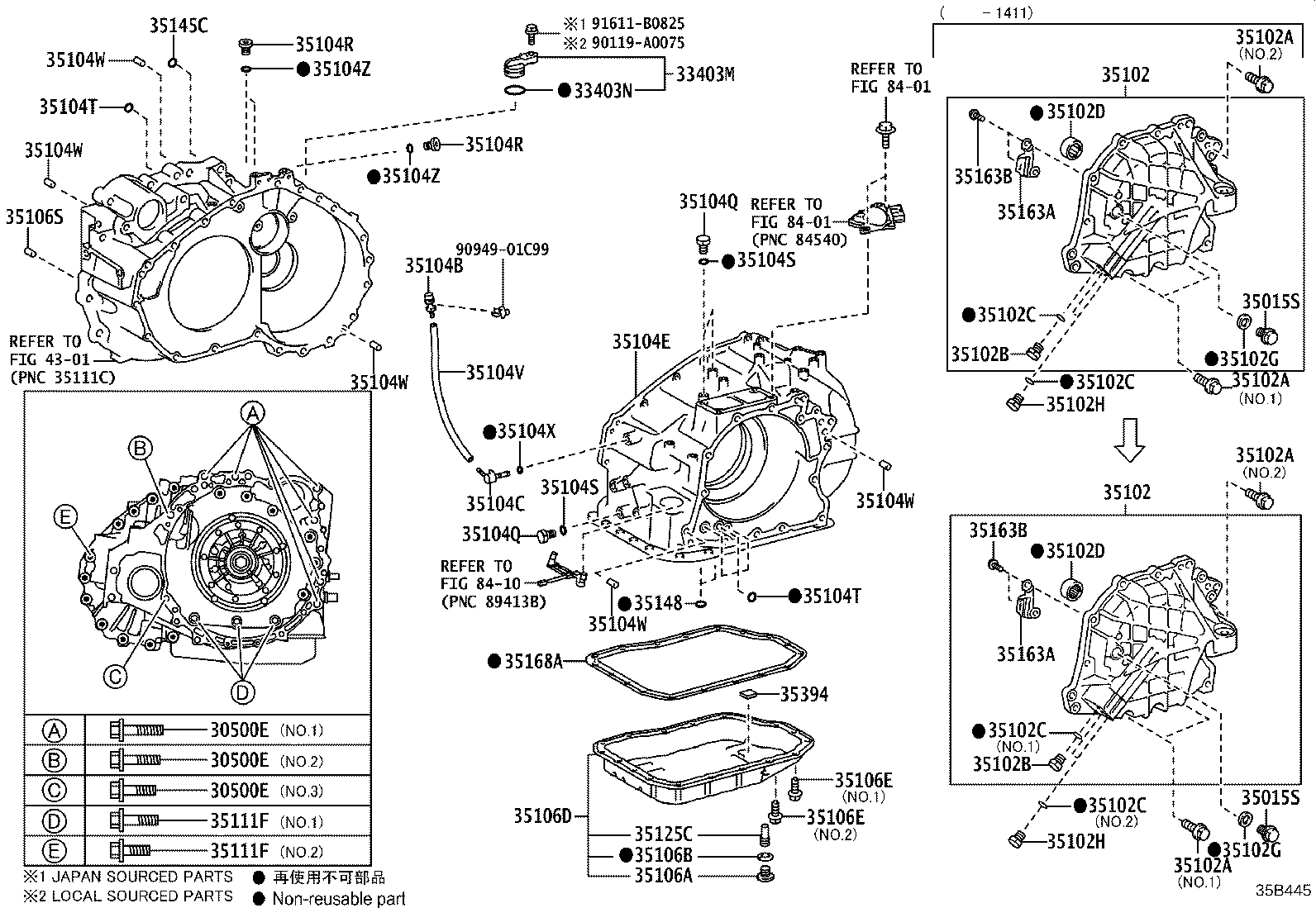 35102-06030 COVER SUB-ASSY, TRANSAXLE REAR product image