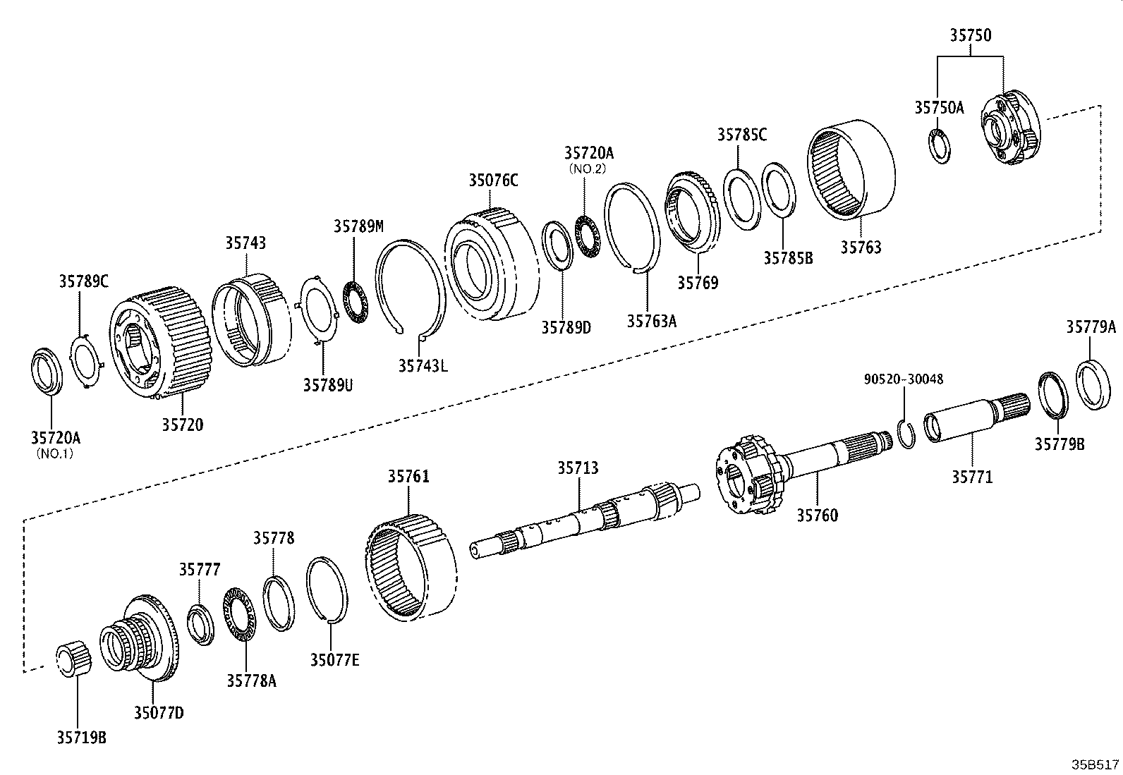 35750-60060 GEAR ASSY, CENTER PLANETARY product image