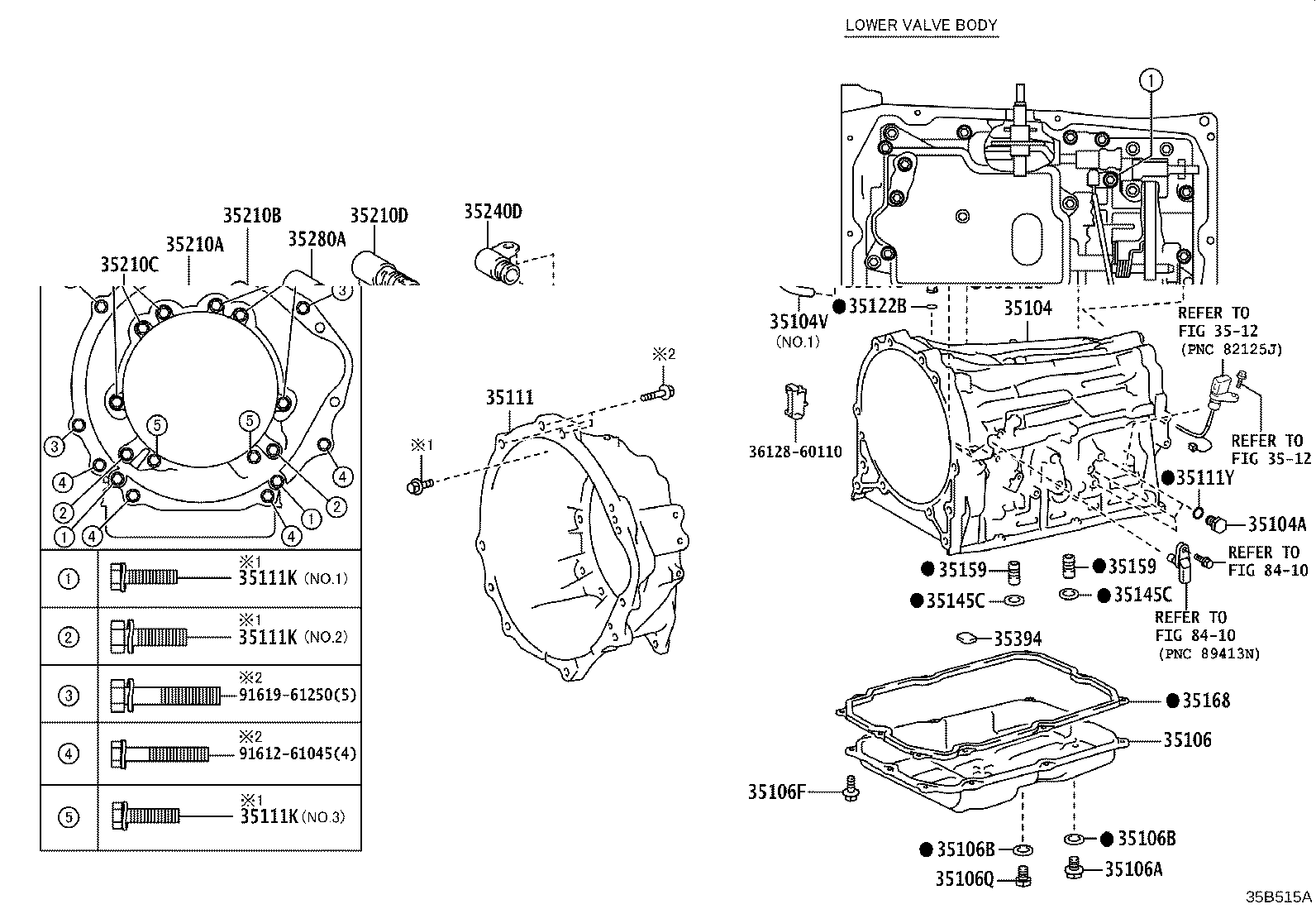 Toyota 35330-60130 STRAINER ASSY, VALVE BODY OIL