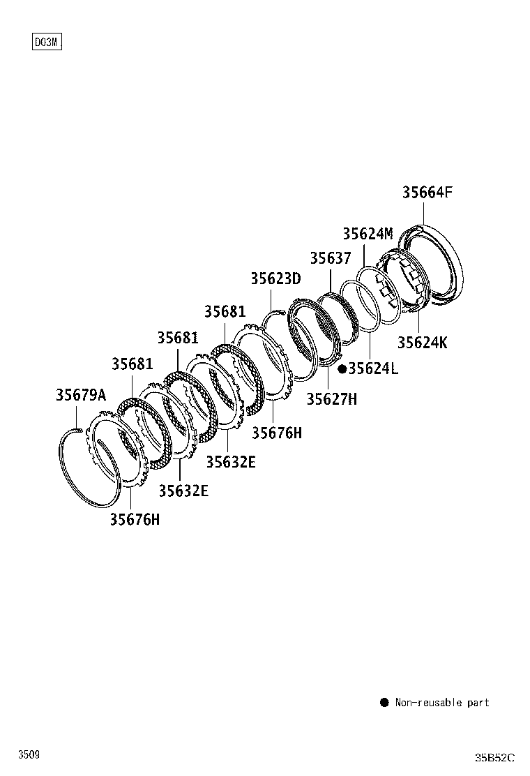 35624-97201 BRAKE PISTON, 2ND & 4TH product image