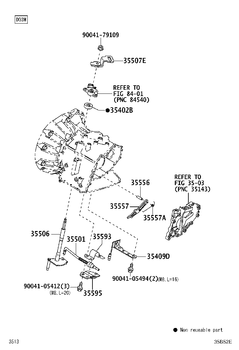 35501-97202 ROD SUB-ASSY, PARKING LOCK product image
