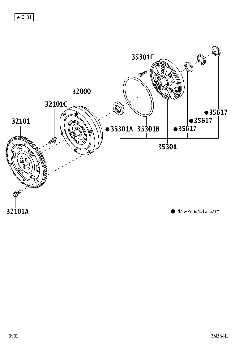 35310-B1040 BODY SUB-ASSY, FRONT OIL PUMP product image