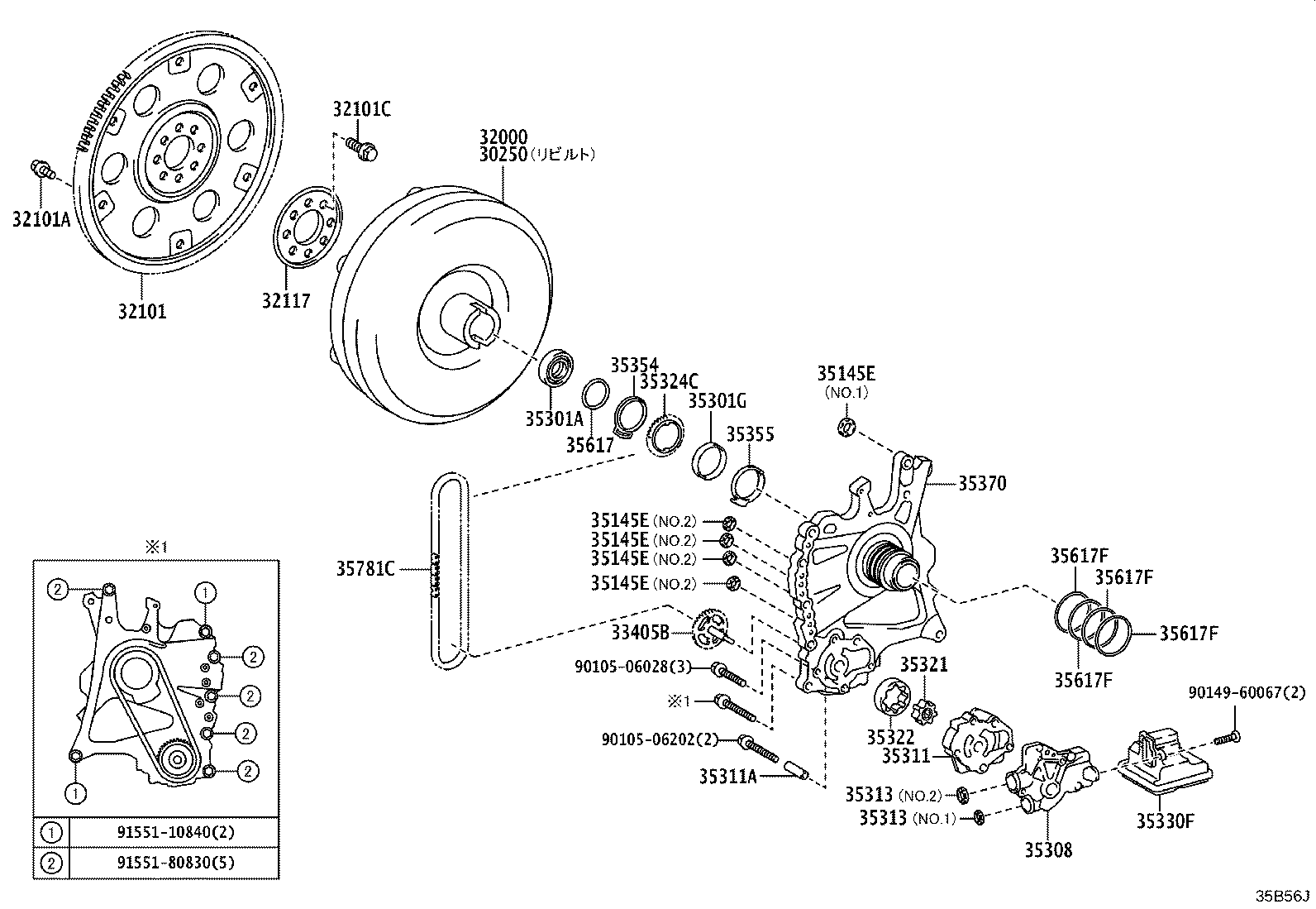 30250-52290 CONVERTER ASSY, TORQUE, REBUILT product image