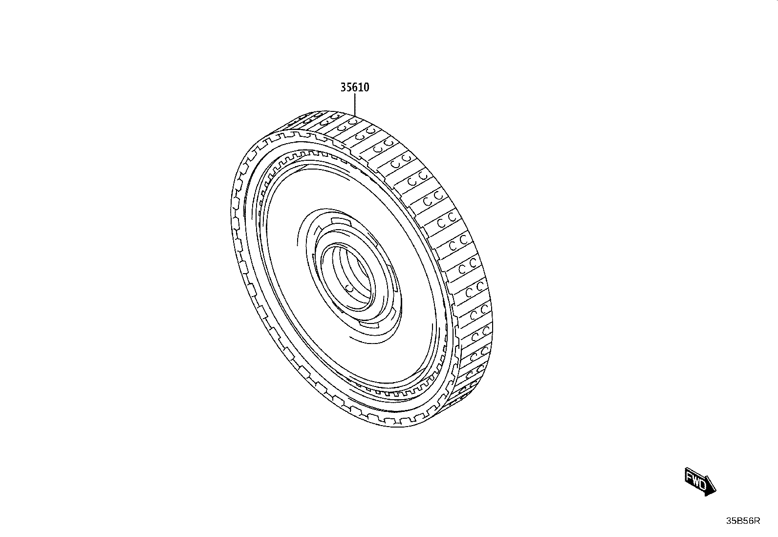 35610-WC004 CLUTCH ASSY, FRONT MULTIPLE DISC product image