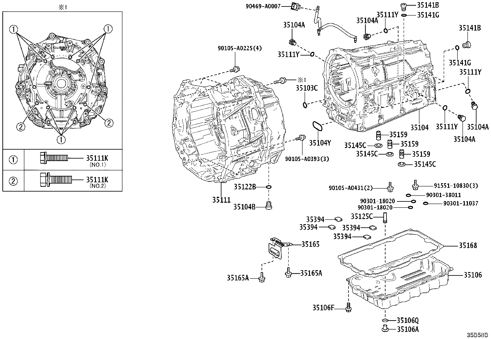 35111-04040 HOUSING, AUTOMATIC TRANSMISSION product image