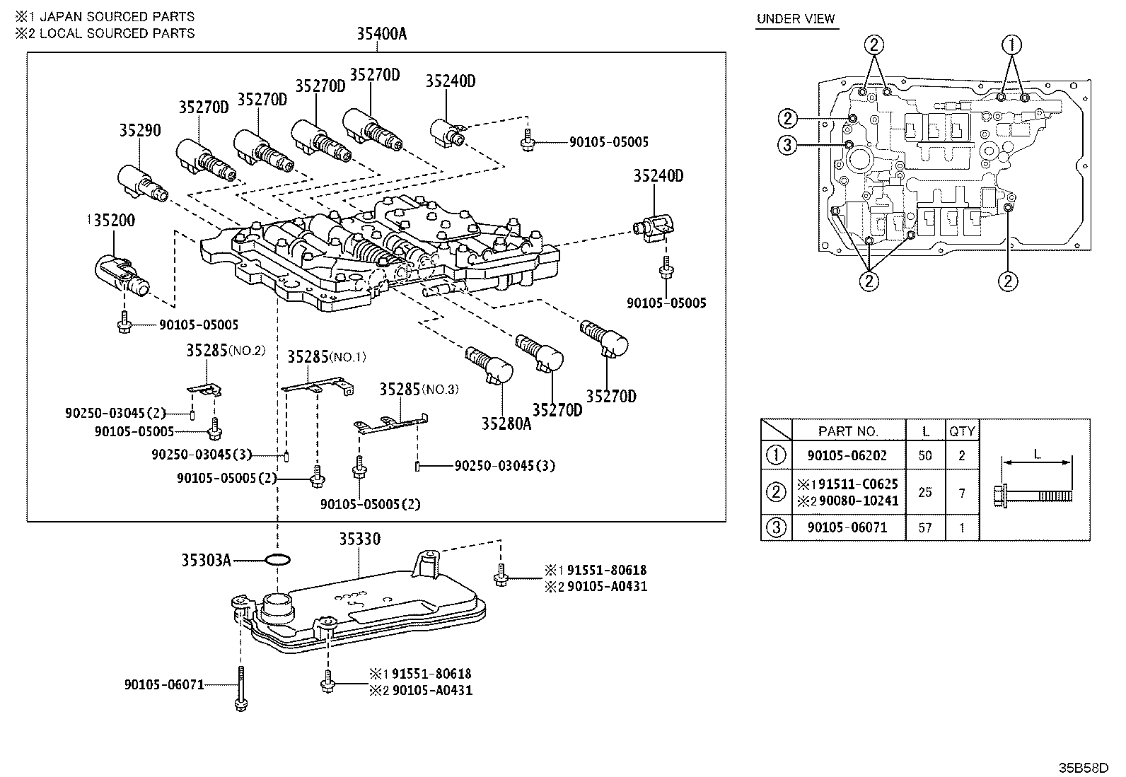 Toyota 35330-04020 STRAINER ASSY, VALVE BODY OIL
