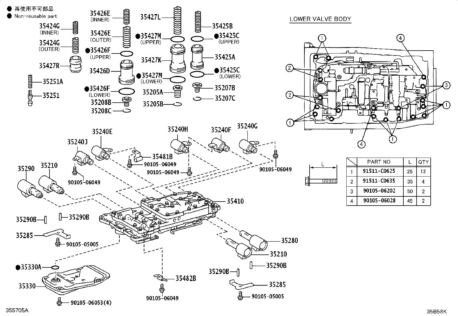 35410-30A01 BODY ASSY, TRANSMISSION VALVE product image