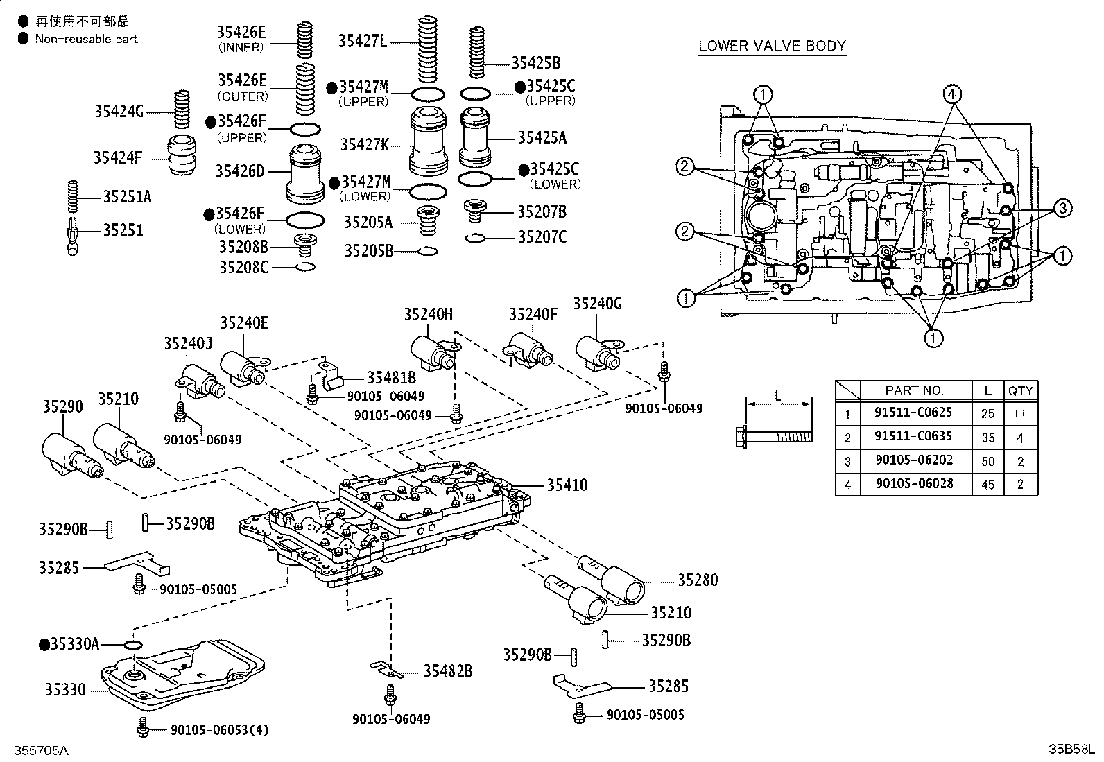 35410-30A01 BODY ASSY, TRANSMISSION VALVE product image
