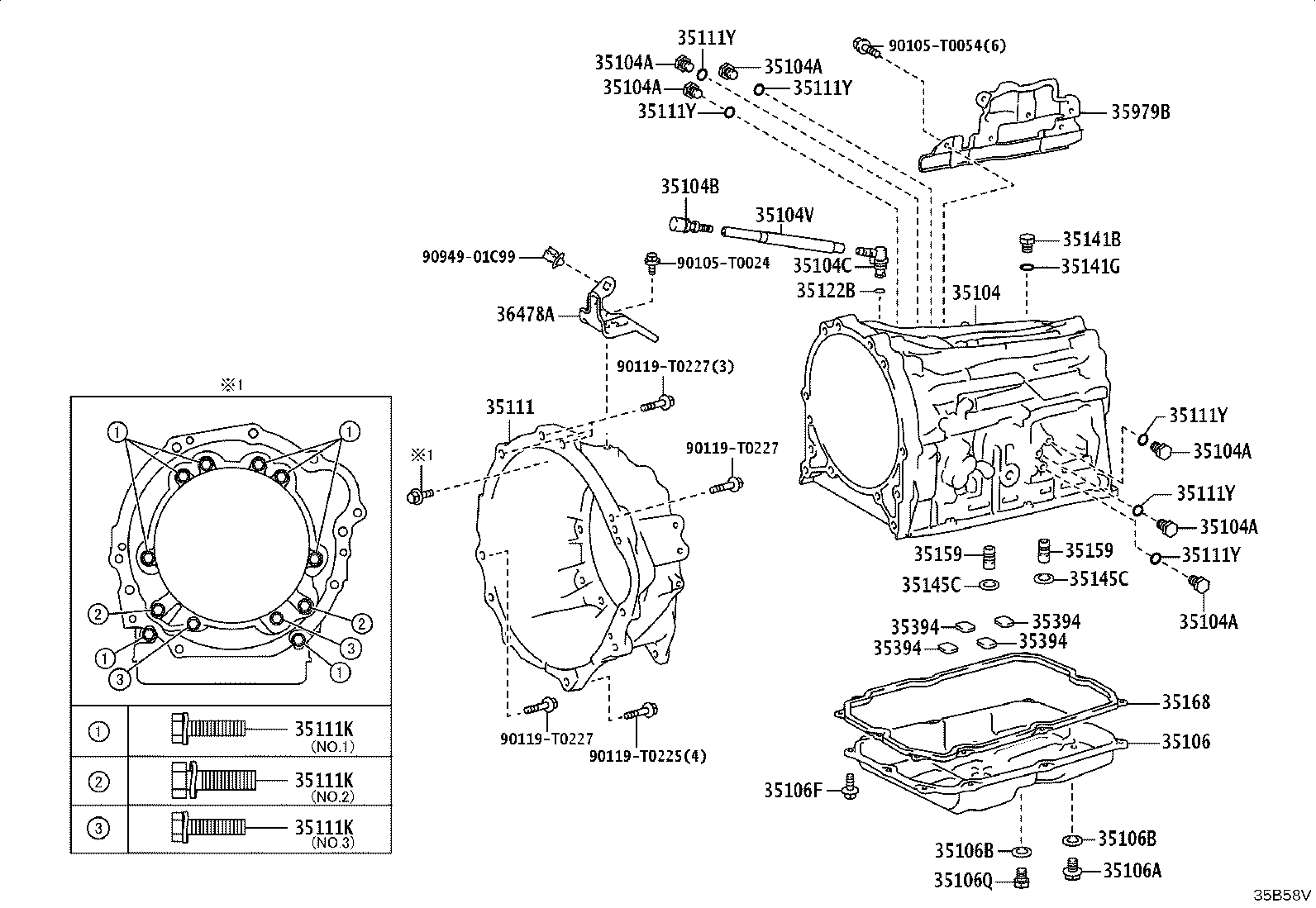 36478-0K150 BRACKET, TRANSMISSION BREATHER product image