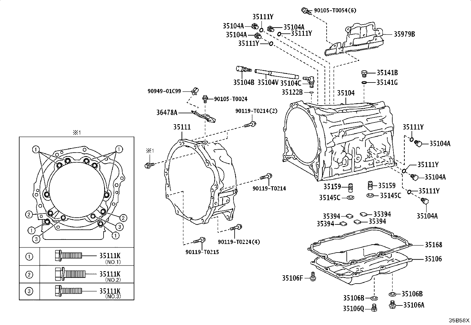 36478-0K150 BRACKET, TRANSMISSION BREATHER product image