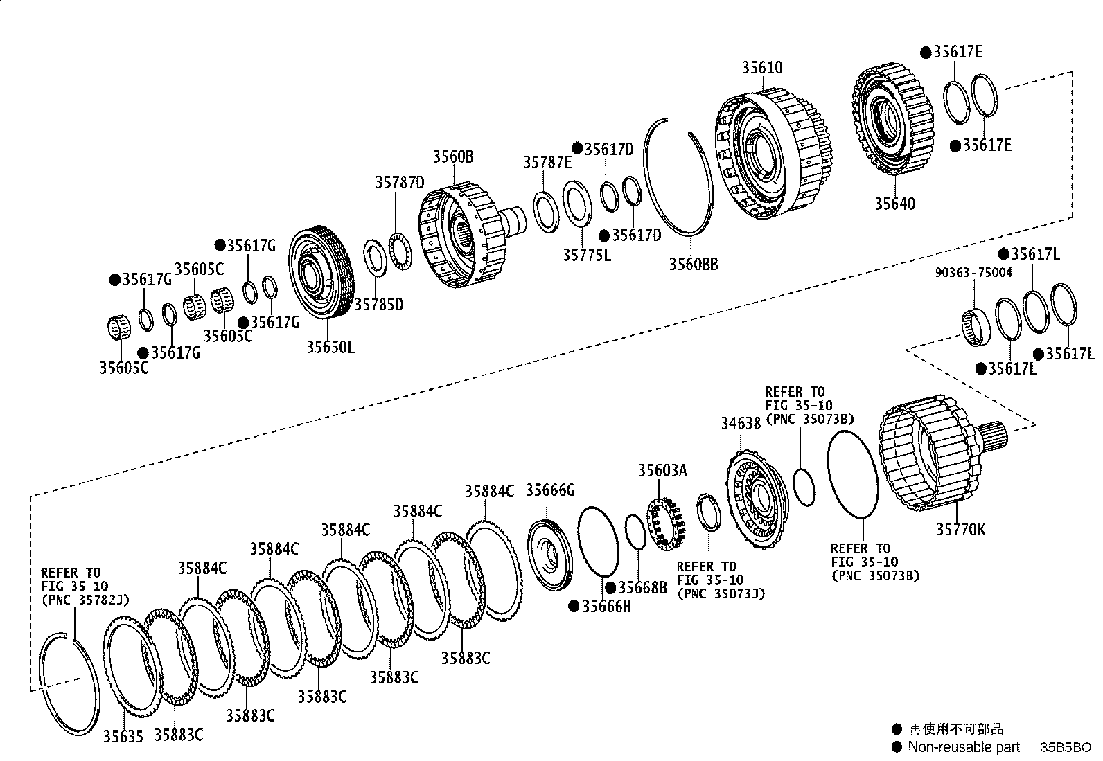 35635-60520 FLANGE, FORWARD CLUTCH product image