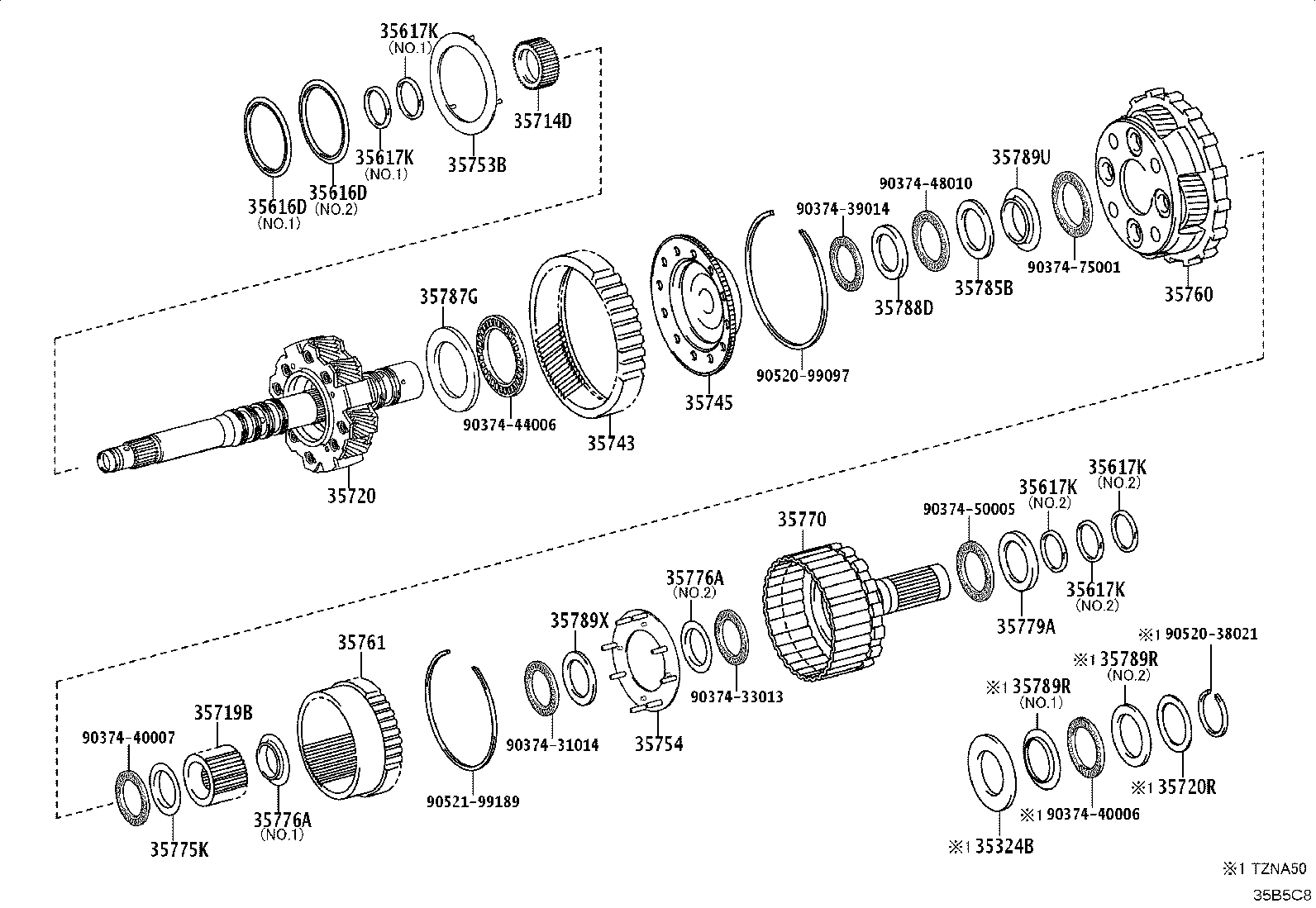 35770-35010 SHAFT ASSY, OUTPUT product image
