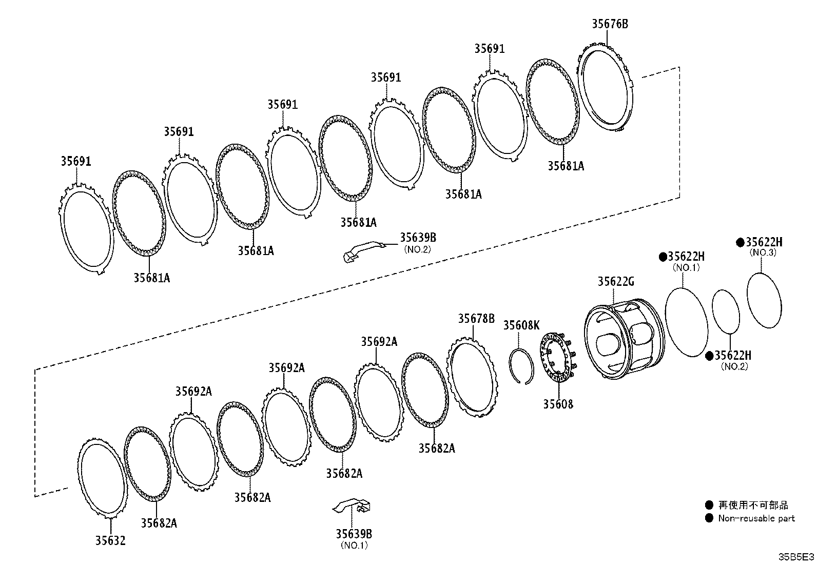 35624-22020 PISTON, 2ND BRAKE product image