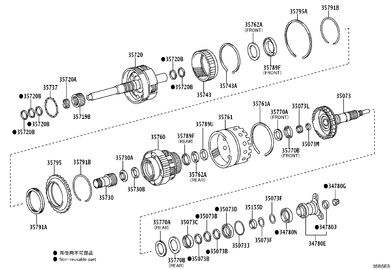 35735-30030 RING, PLANETARY OUTPUT SHAFT OIL SEAL product image
