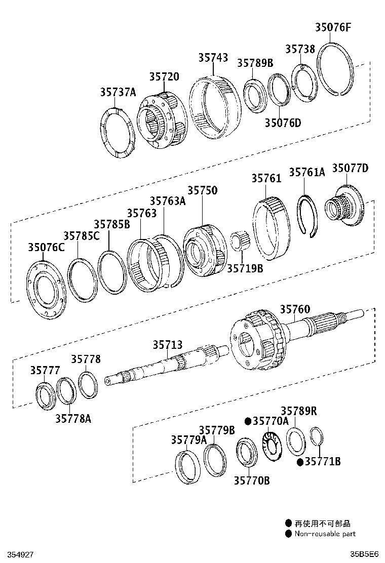 35735-30030 RING, PLANETARY OUTPUT SHAFT OIL SEAL product image