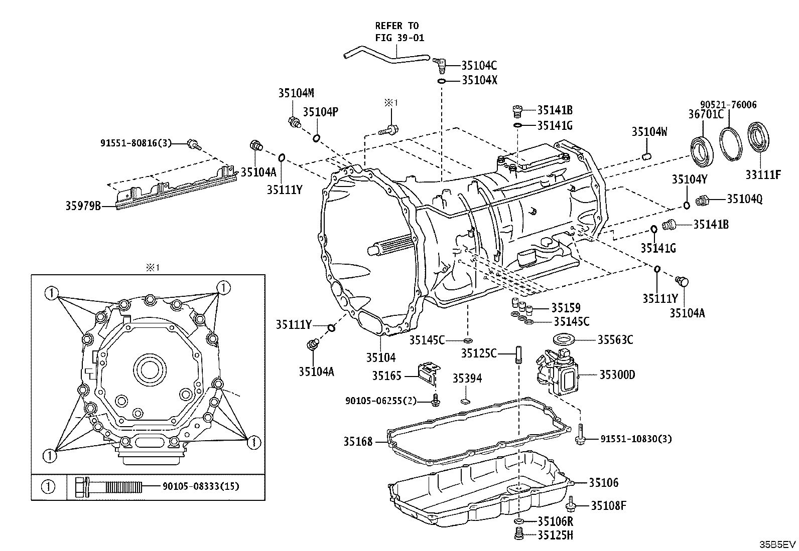 35104-60280 CASE SUB-ASSY, AUTOMATIC TRANSMISSION product image