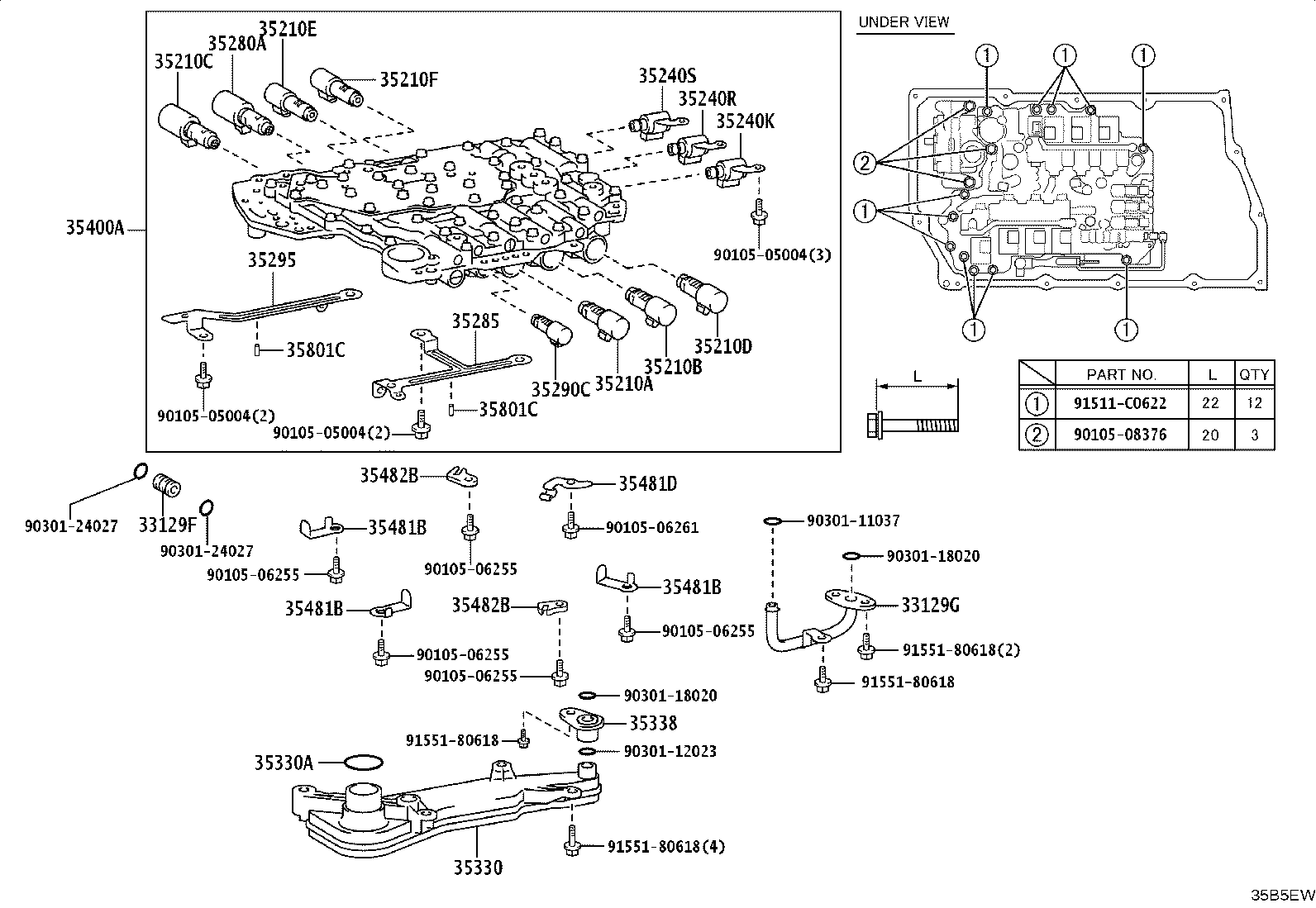 35330-60090 STRAINER ASSY, VALVE BODY OIL product image