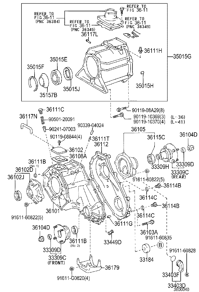 33309-35102 FLANGE SUB-ASSY, OUTPUT SHAFT COMPANION product image
