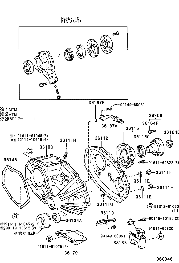 33183-26010 DAMPER, TRANSFER DYNAMIC product image