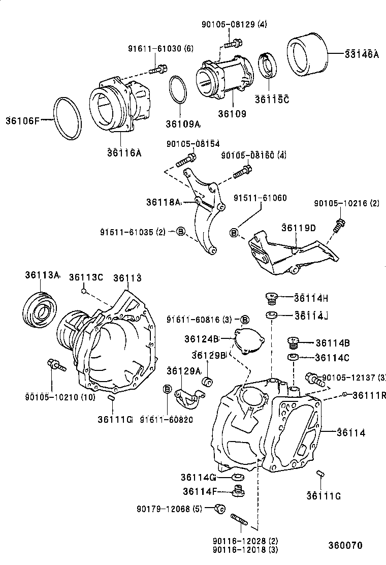 36113-20040 CASE, TRANSFER, RH product image