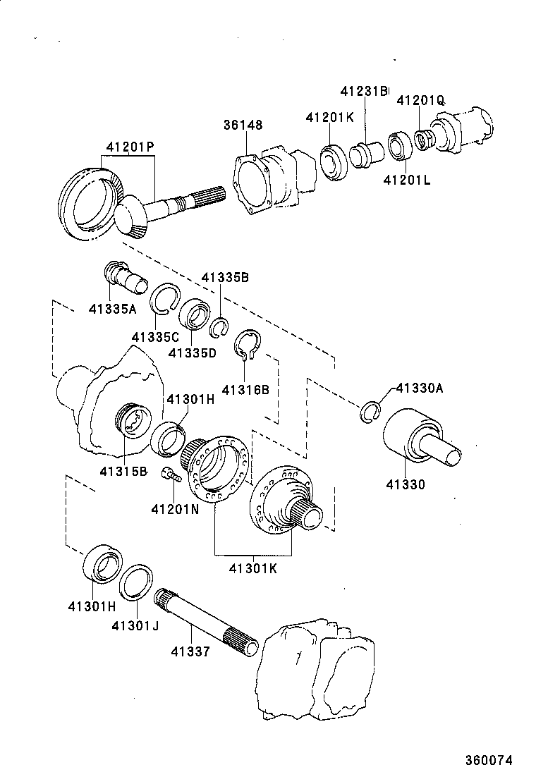 41201-12170 GEAR KIT, TRANSFER product image