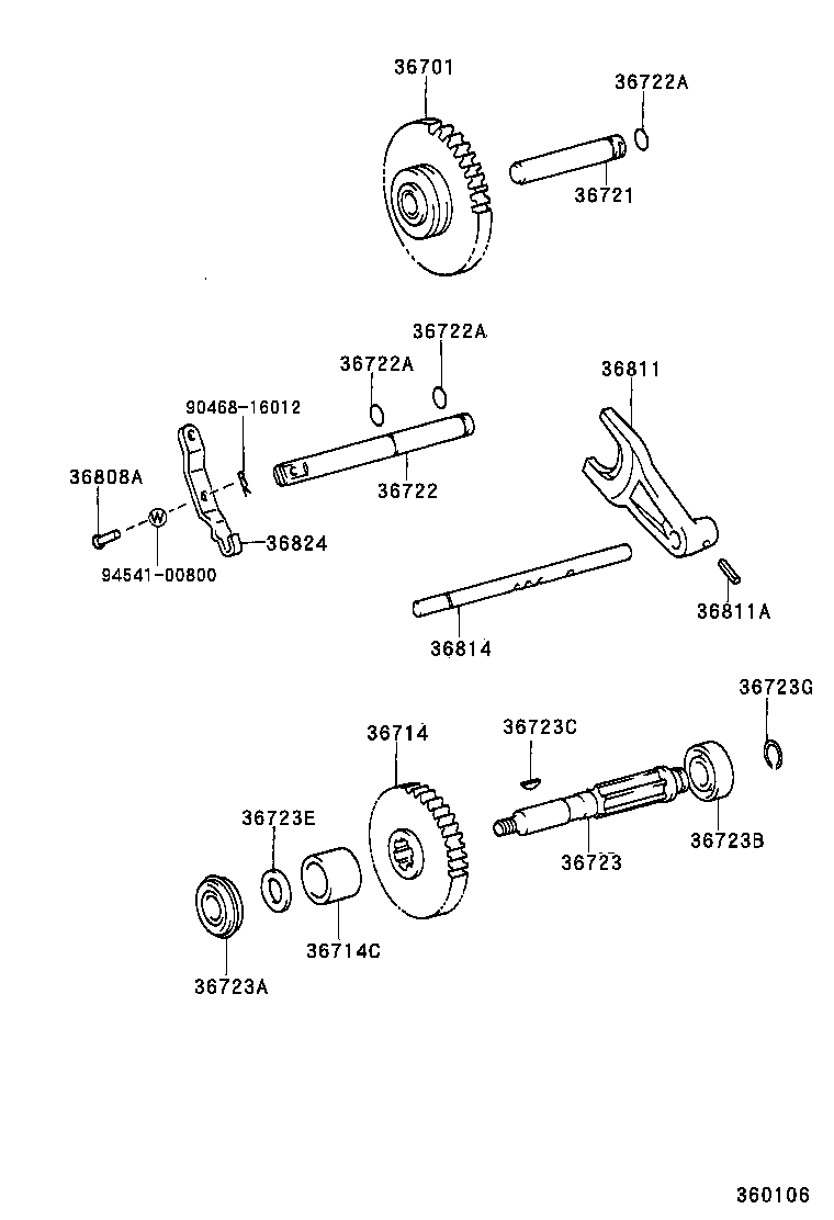 36612-60022 CASE SUB-ASSY, CENTER POWER TAKE-OFF product image